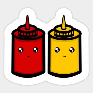 Ketchup and Mustard Sticker